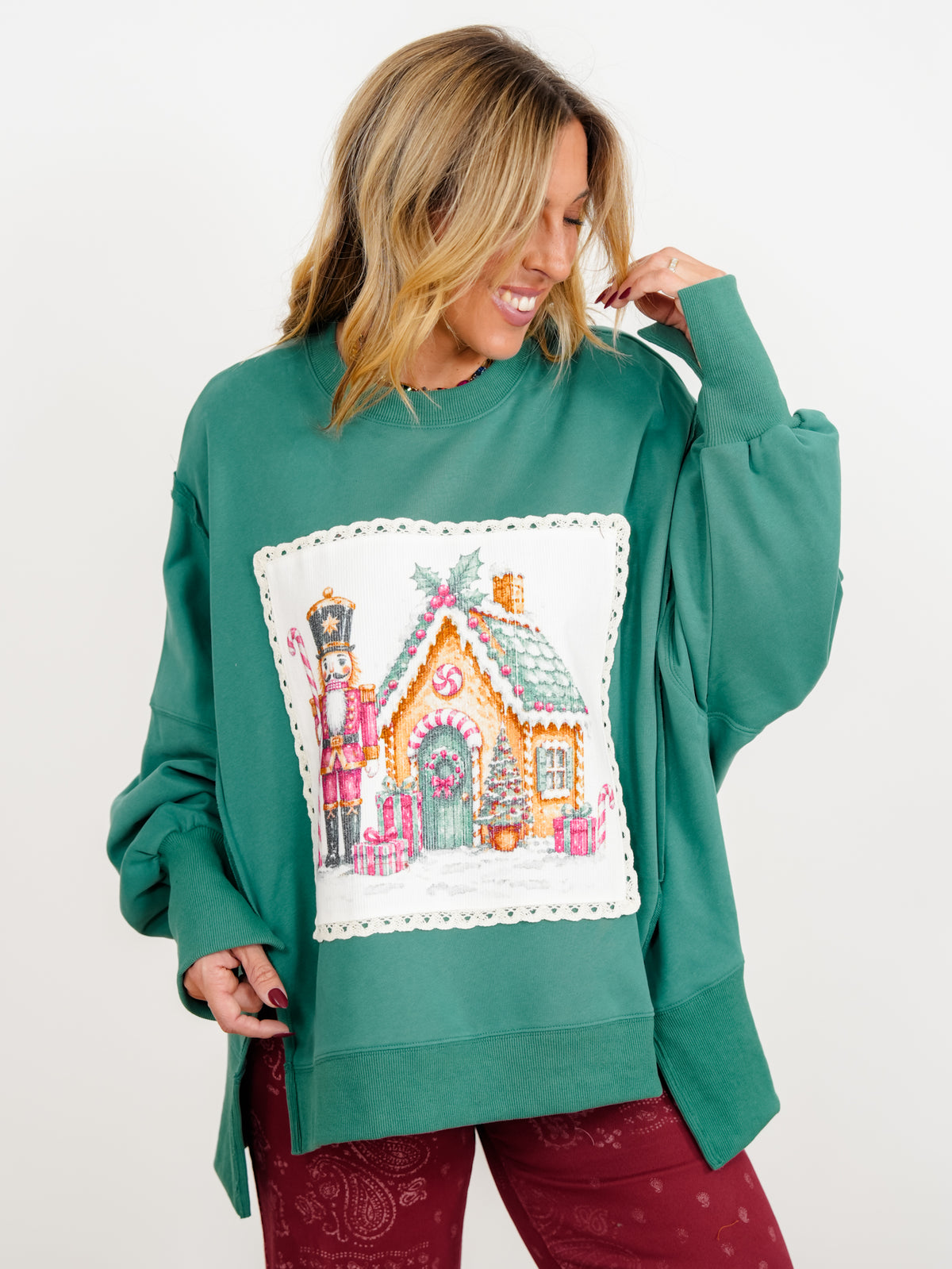 Long Sleeve Nutcracker Pullover Sweatshirt