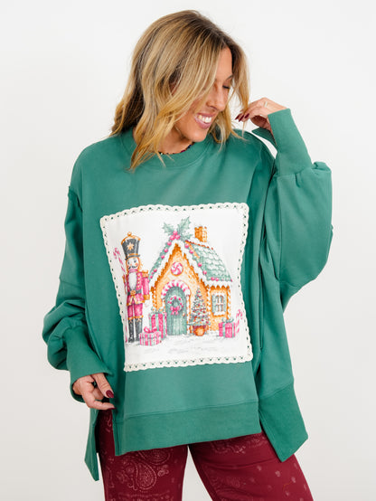 Long Sleeve Nutcracker Pullover Sweatshirt