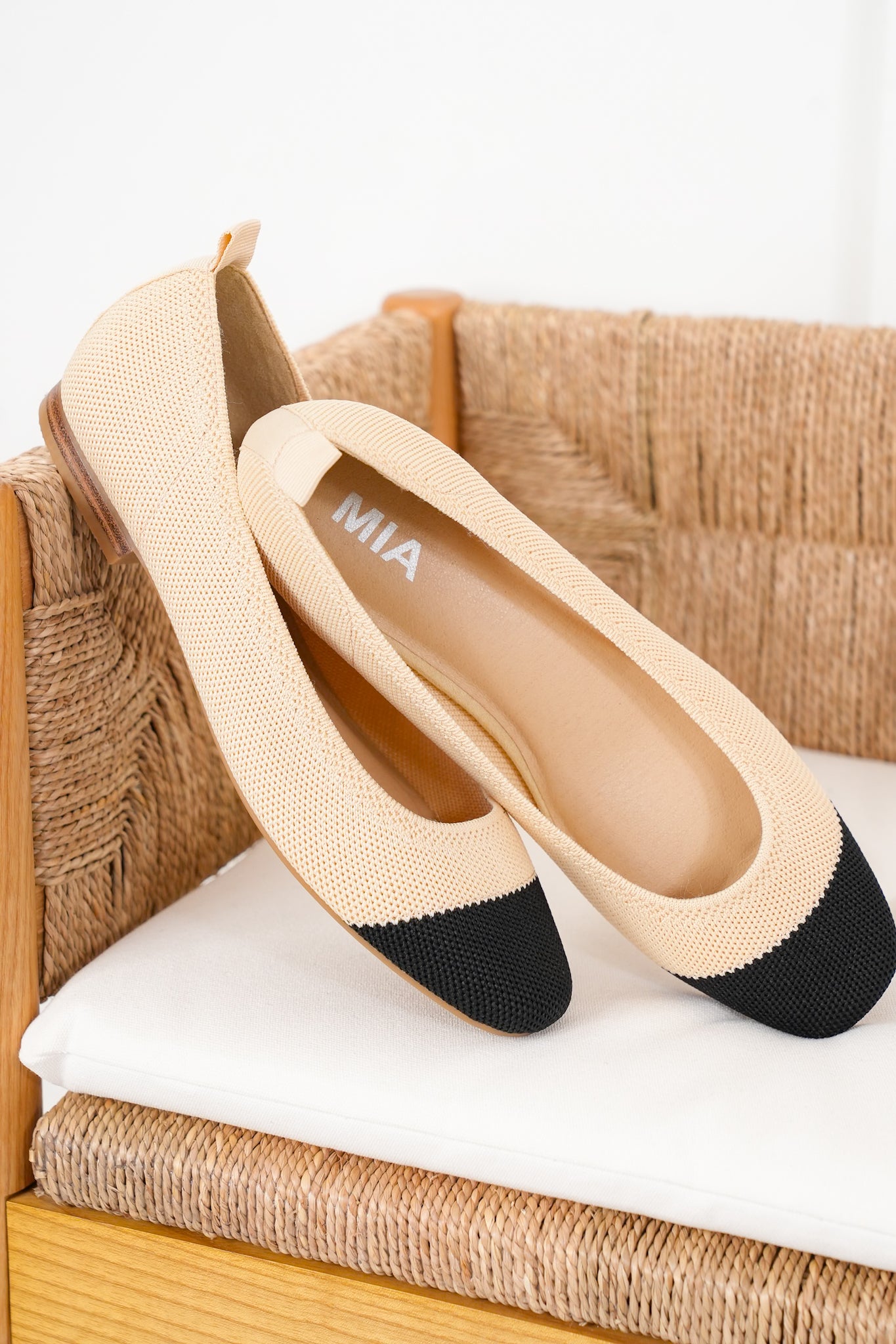 MIA Elegant Textured Ballet Flat