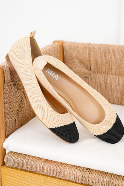 MIA Elegant Textured Ballet Flat