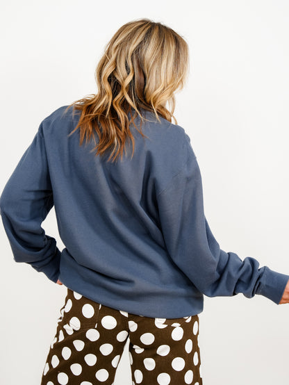 Plus/Reg Long Sleeve "Hello Fall" Graphic Sweatshirt - Freckled Poppy