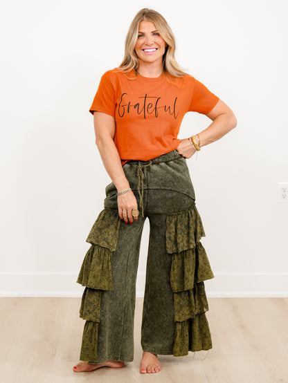 Plus/Reg Short Sleeve Grateful Graphic Tee