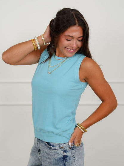 Door Buster! Ribbed Crew Neck Tank Top