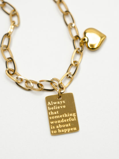 Always Believe Charm Necklace