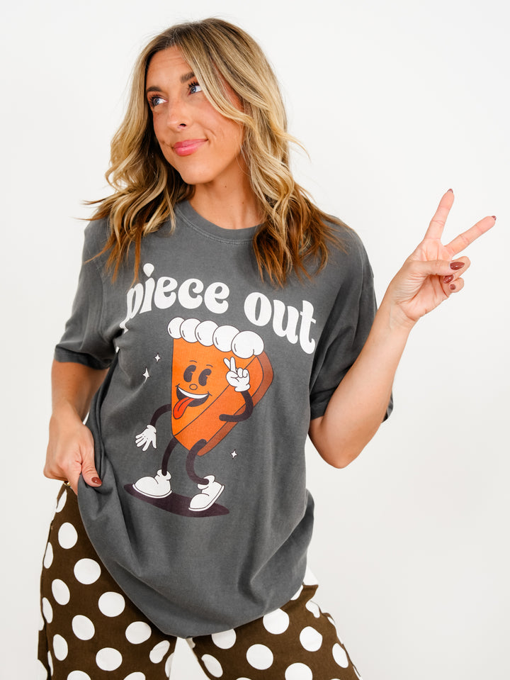 Plus/Reg Short Sleeve "Piece Out" Graphic Tee
