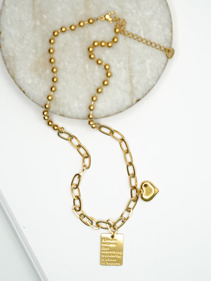 Always Believe Charm Necklace