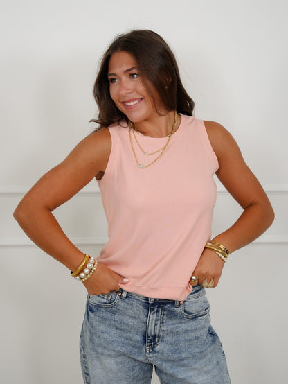 Door Buster! Ribbed Crew Neck Tank Top