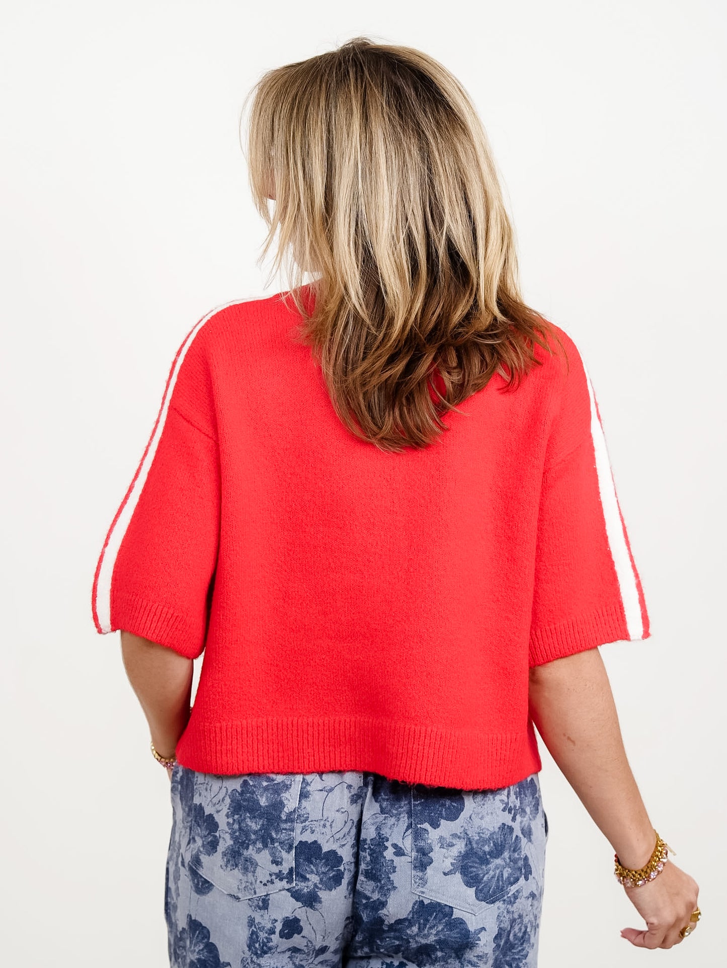 Knit Short Sleeve Button Down Cardigan Sweater