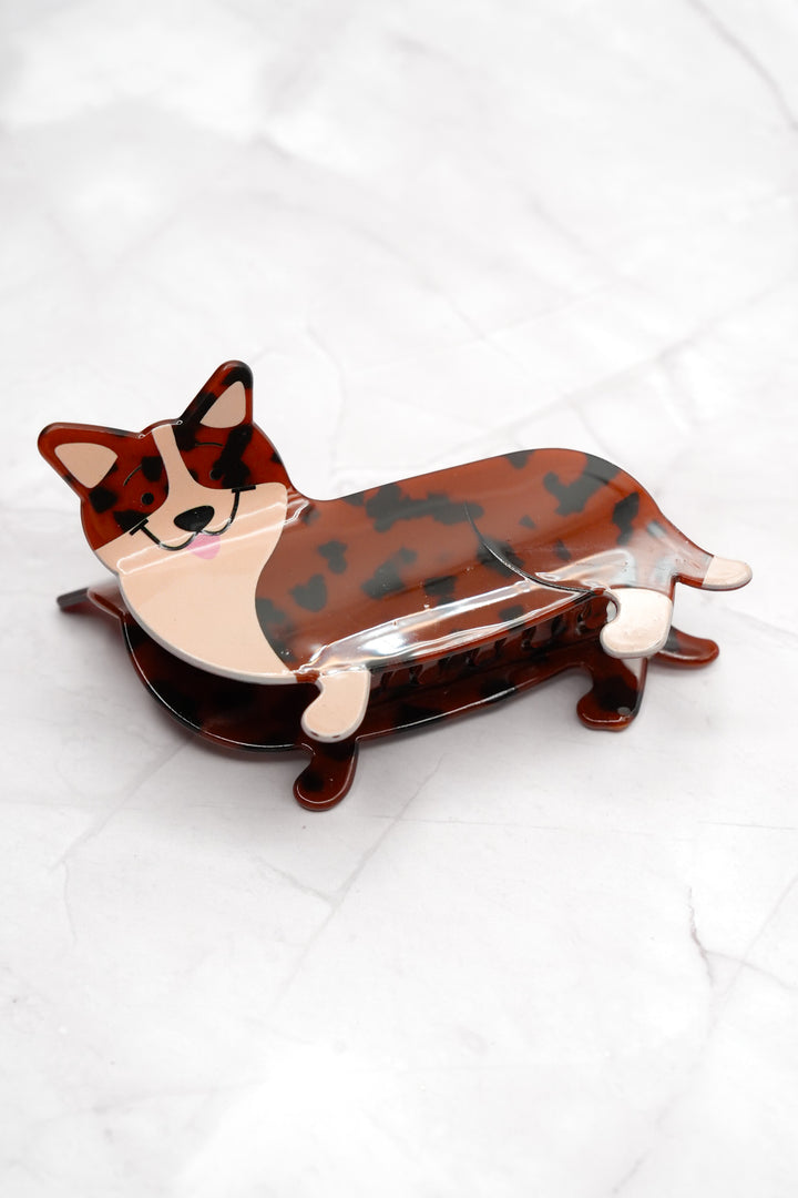 Jumbo Corgi Hair Claw Clips *Final Sale*