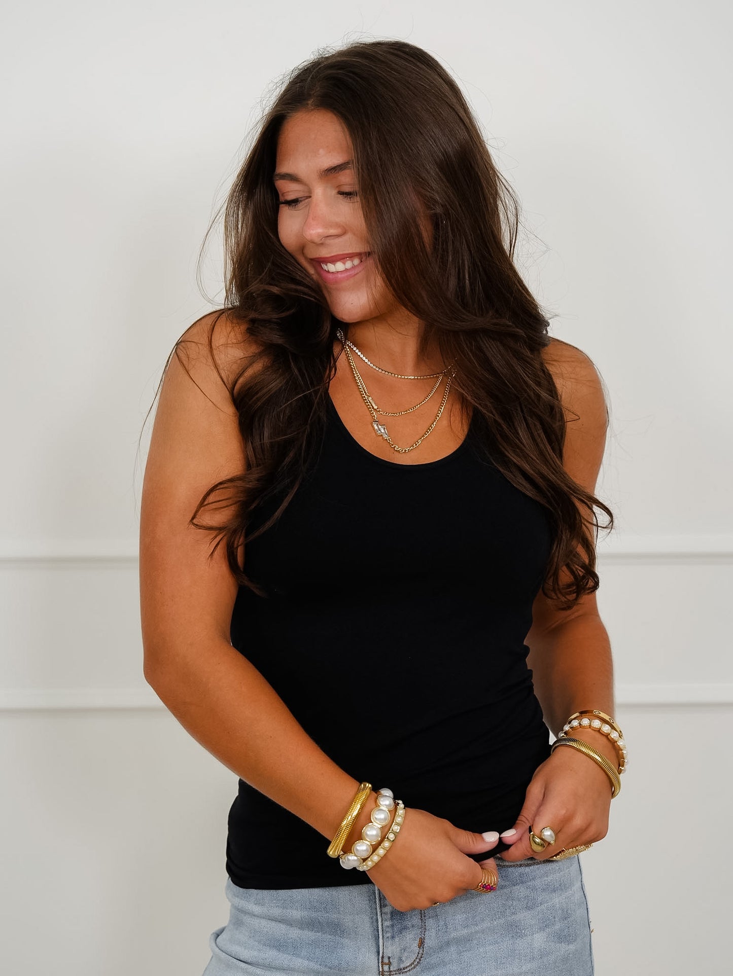 Door Buster! Plus/Reg Solid V/U Neck Tank Top