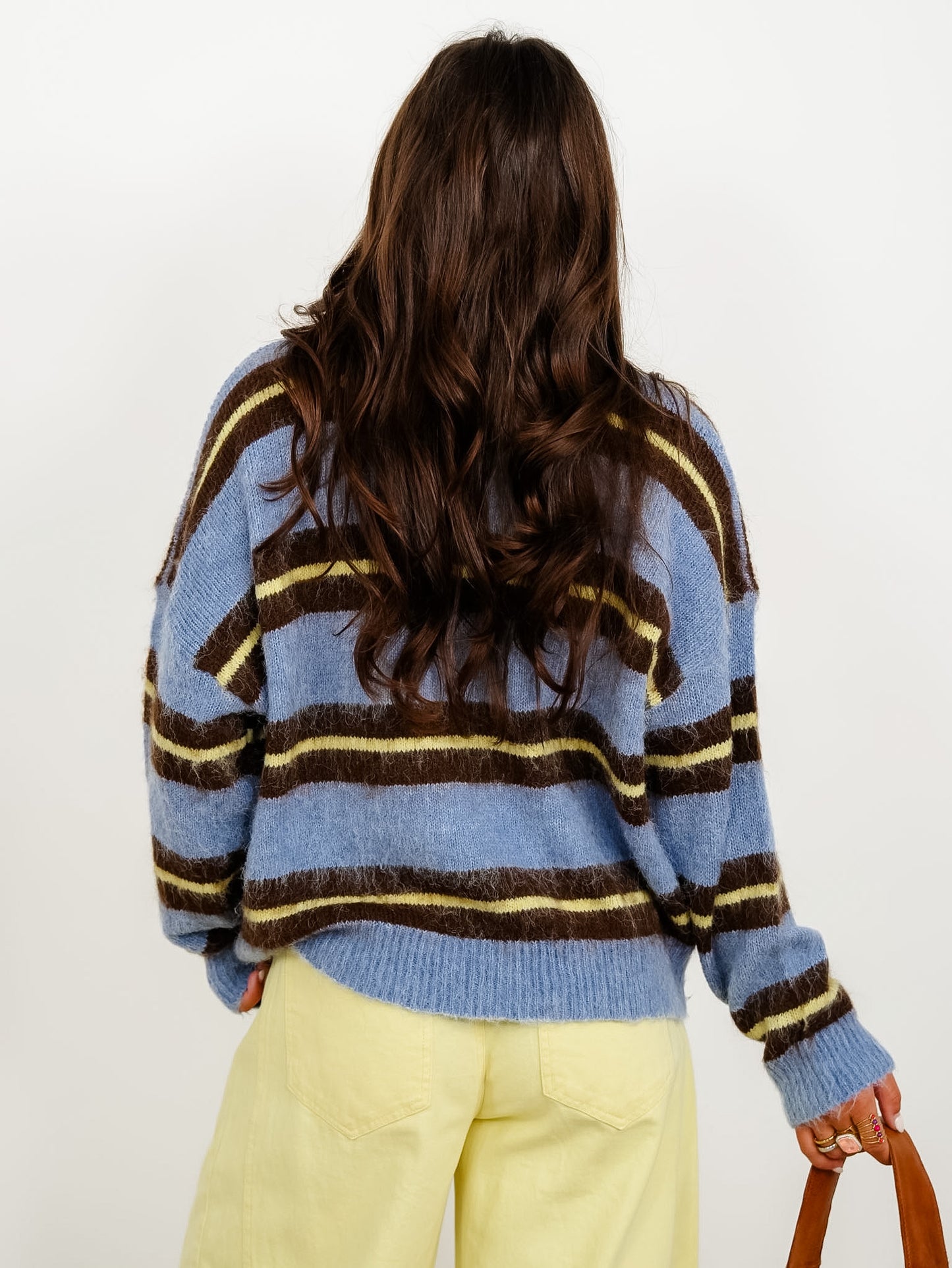 Striped Long Sleeve Pullover Sweater