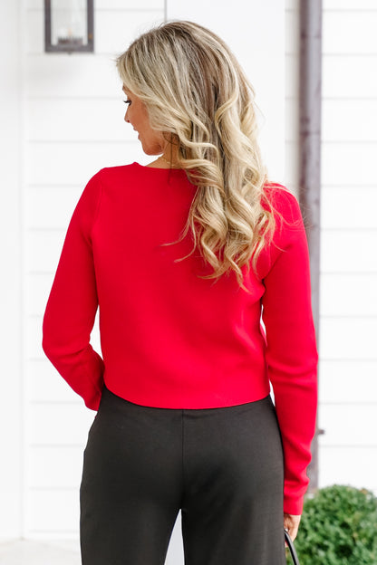 Solid Long Sleeve Button Down Cardigan Sweater