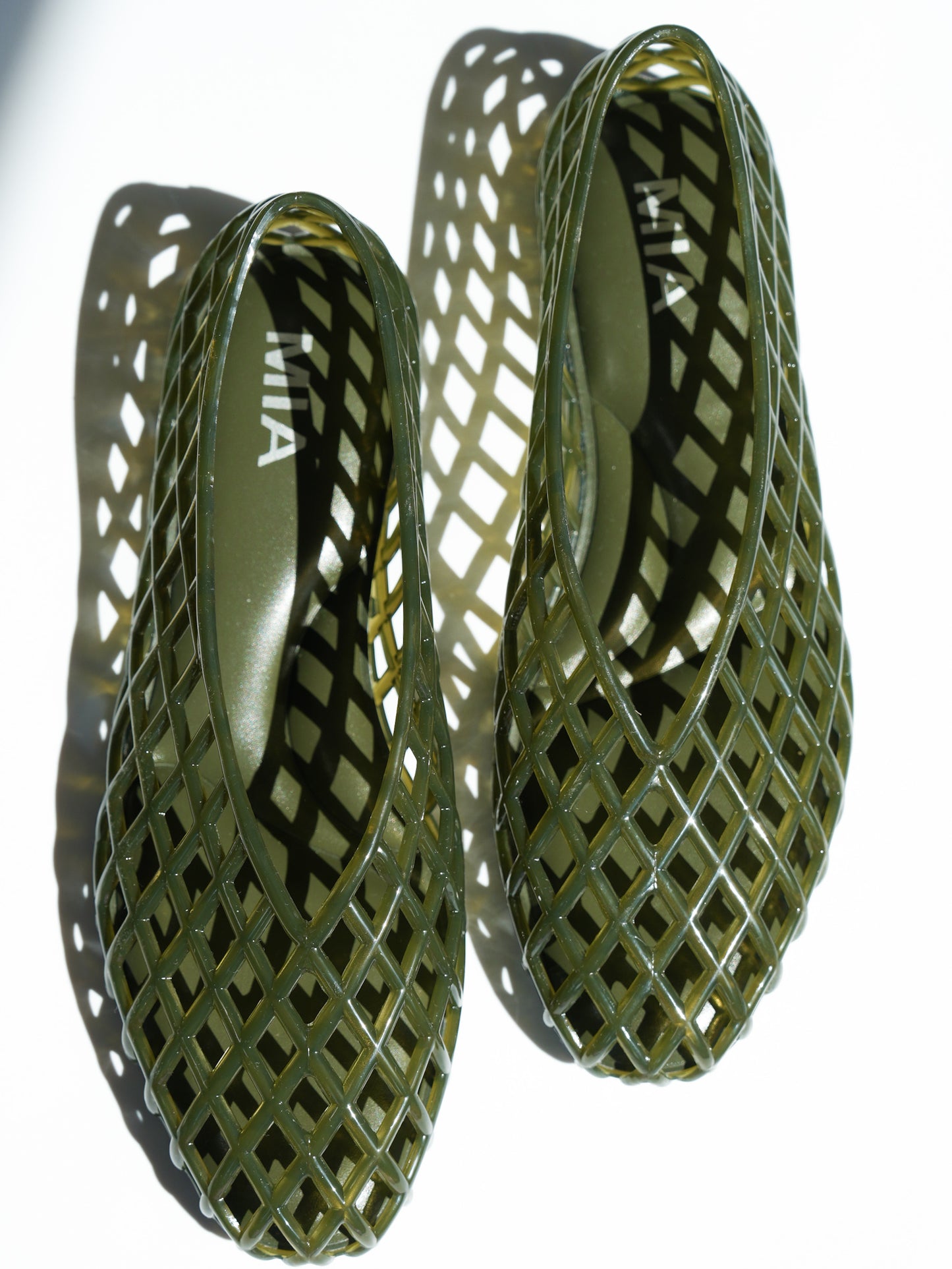 MIA Jelly Cage Slip On Flat Shoes - Freckled Poppy