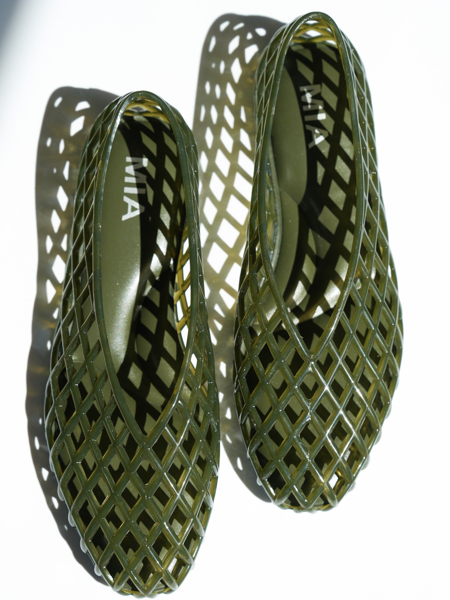 MIA Jelly Cage Slip On Flat Shoes - Freckled Poppy