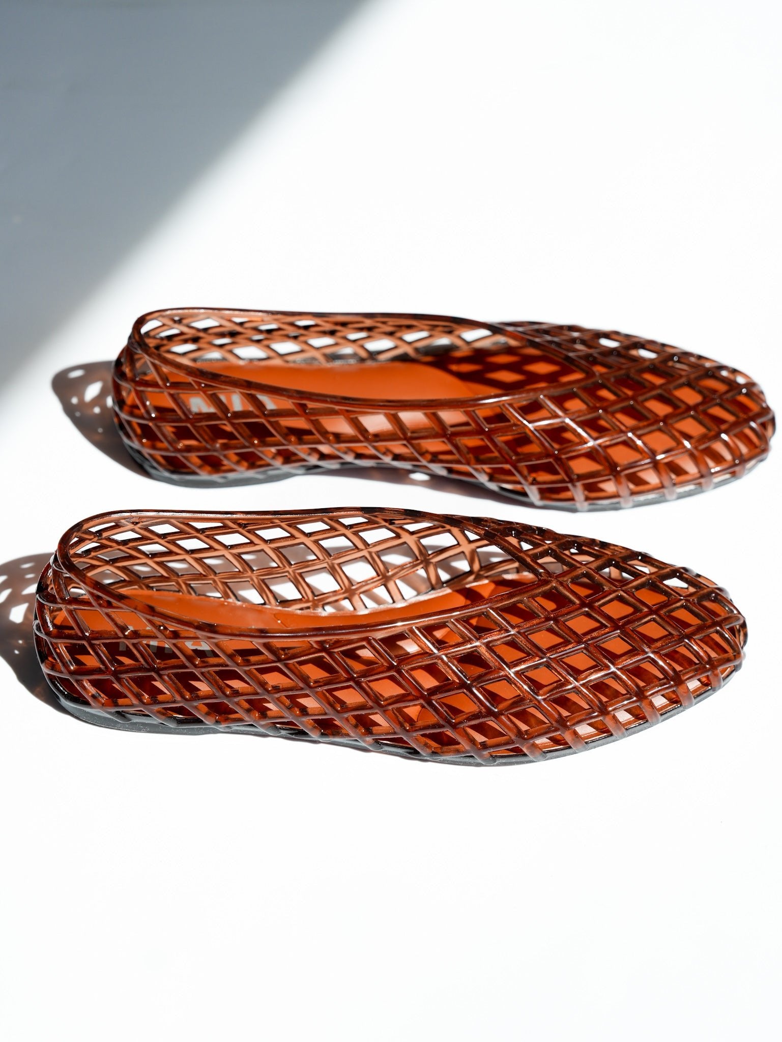 MIA Jelly Cage Slip On Flat Shoes - Freckled Poppy