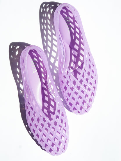 MIA Jelly Cage Slip On Flat Shoes - Freckled Poppy