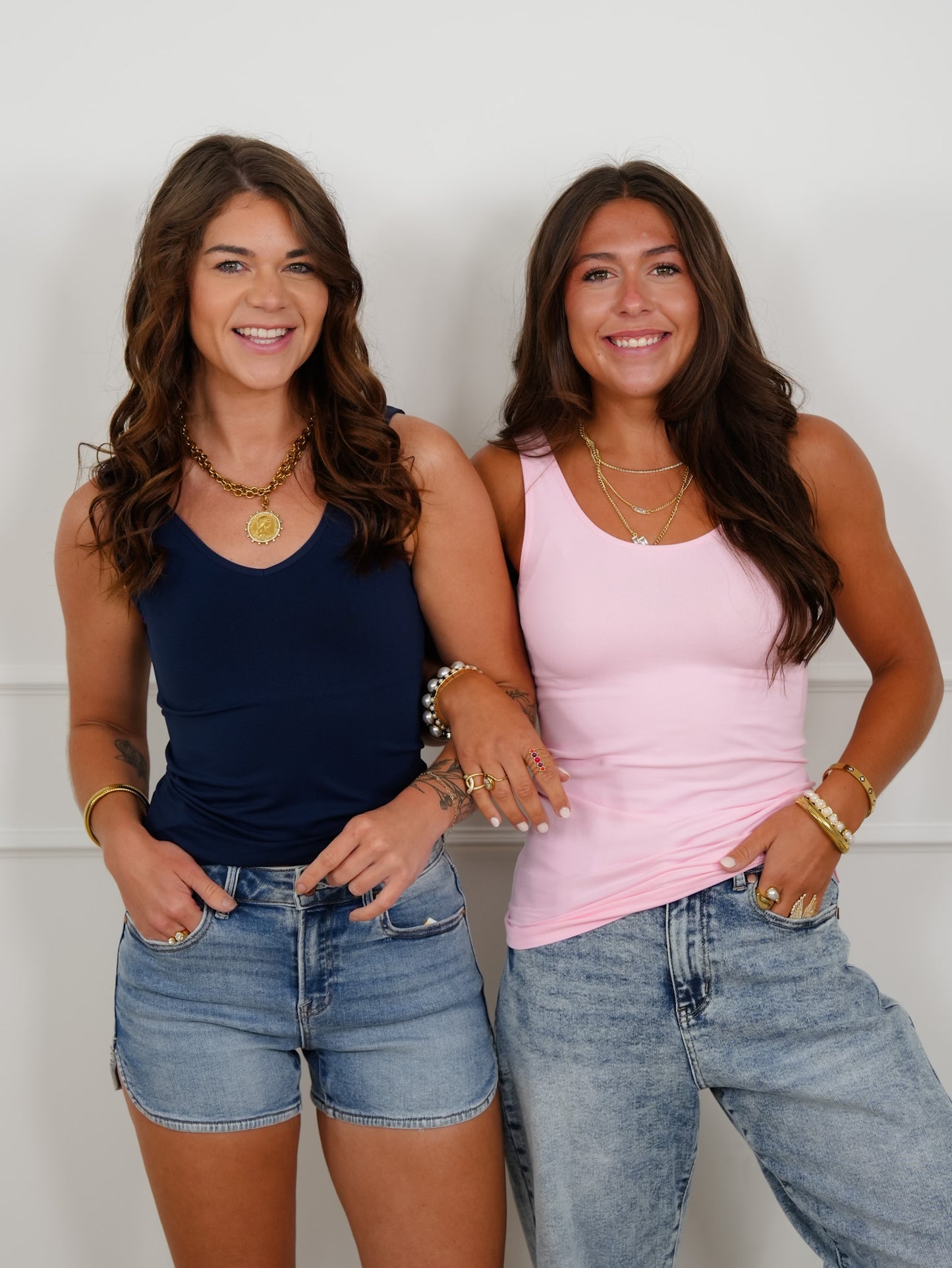 Door Buster! Plus/Reg Solid V/U Neck Tank Top