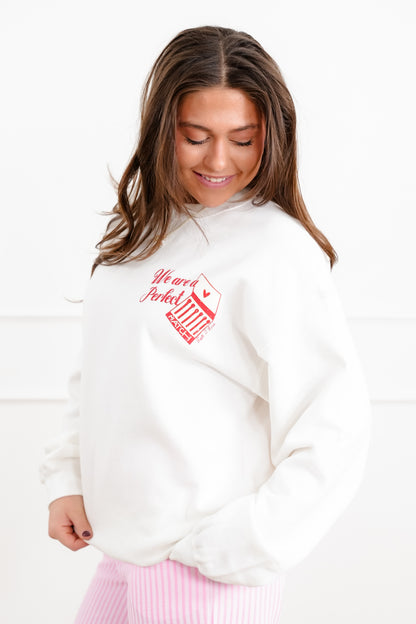 Long Sleeve " Perfect Match" Pullover Sweatshirt