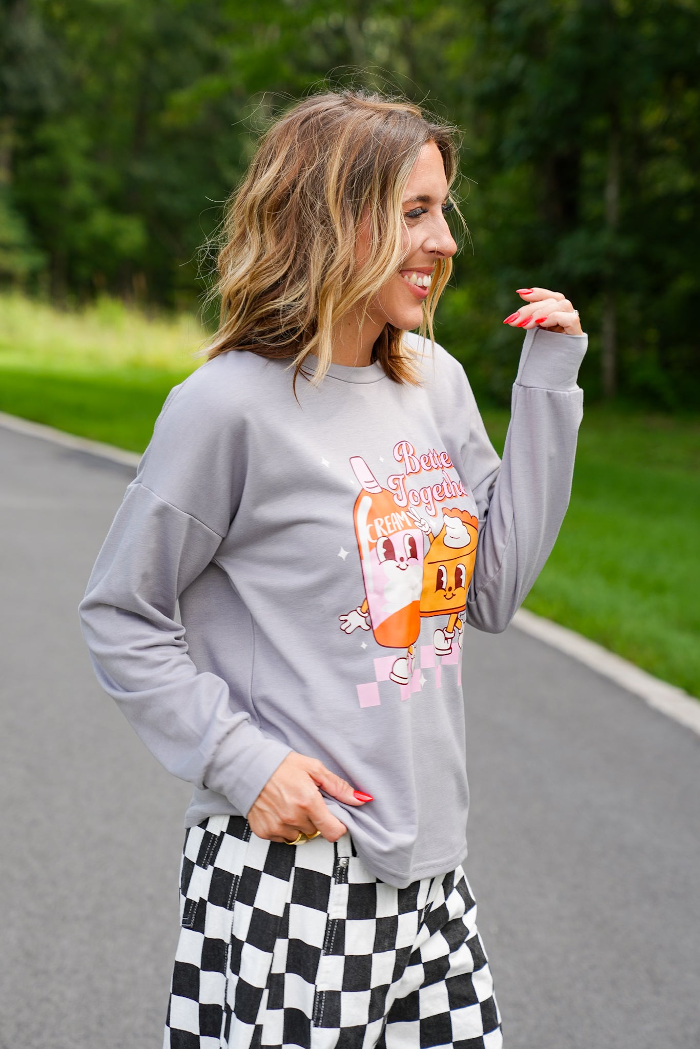 Plus/Reg Better Together Long Sleeve Sweatshirt
