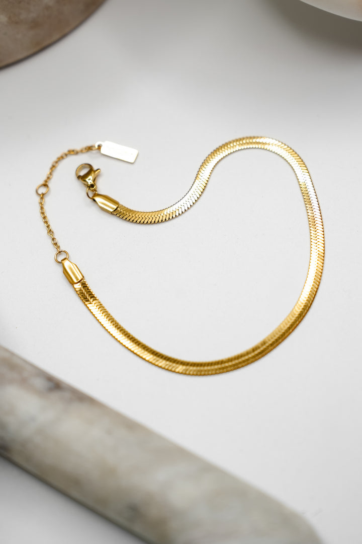 Salty Cali Herringbone Anklet