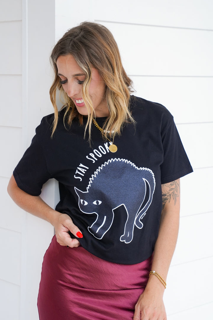 Plus/Reg Stay Spooky Tee Shirt