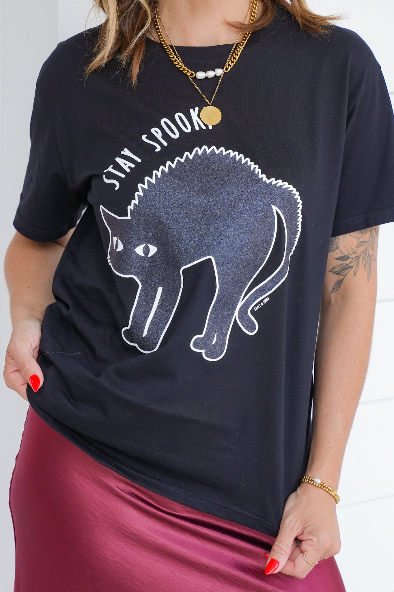 Plus/Reg Stay Spooky Tee Shirt