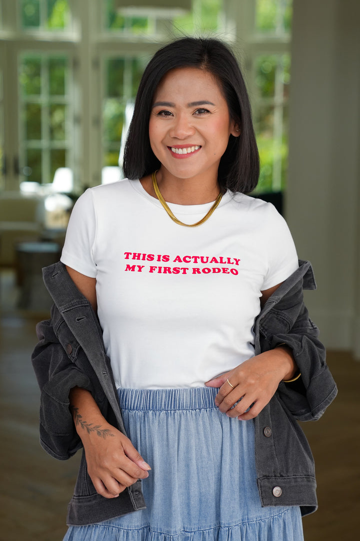 Short Sleeve "This Is Actually My First Rodeo" Tee