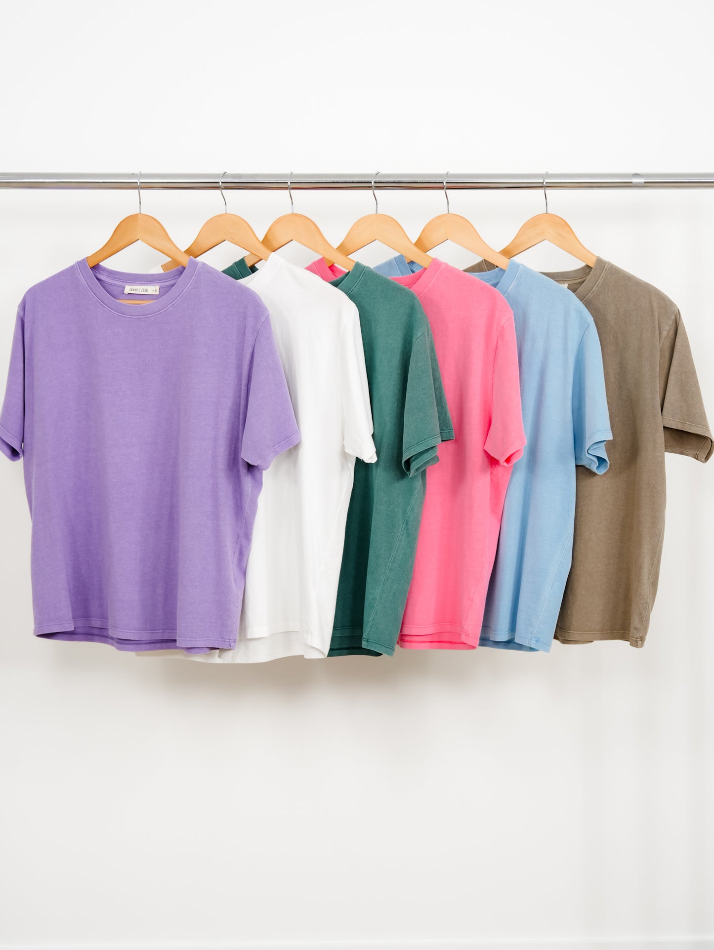 Acid Wash Short Sleeve Top