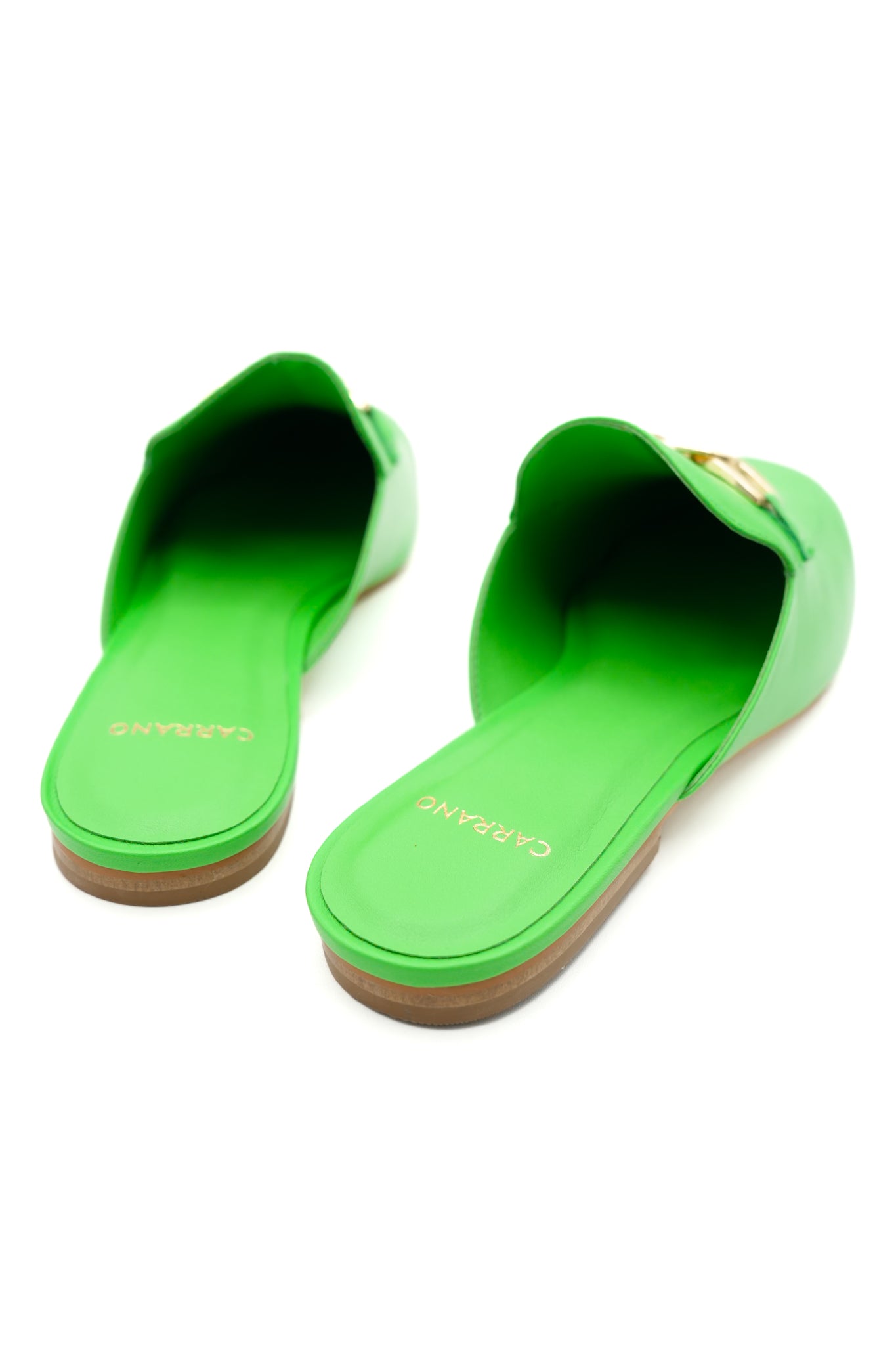 Chain Detail Slip On Loafer Mule