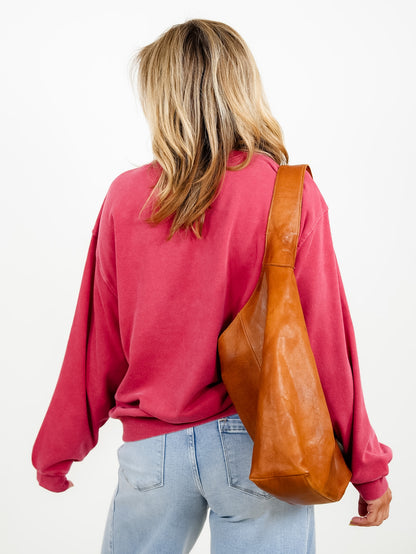 Mineral Wash Crew Neck Sweatshirt