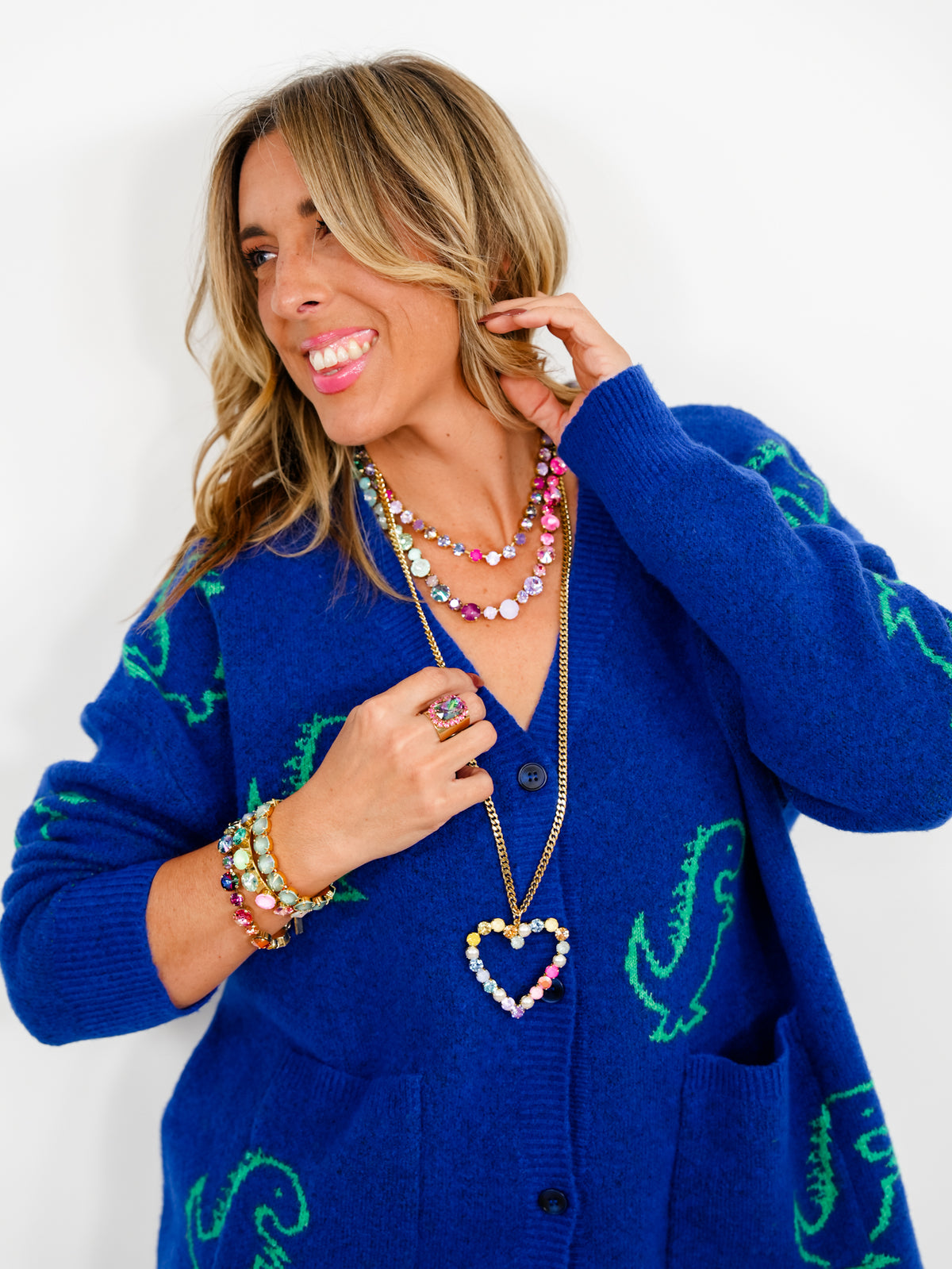 TOVA POP Crystal Heart Necklace