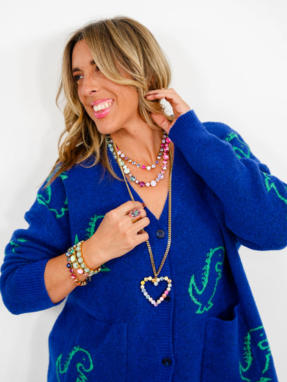 TOVA POP Crystal Heart Necklace