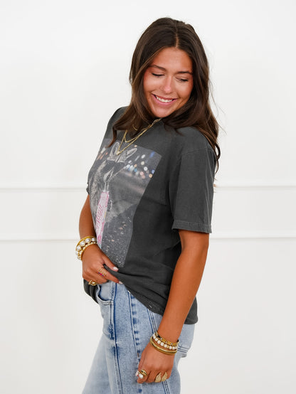 Plus/Reg Short Sleeve Raccoon Alani Graphic Tee