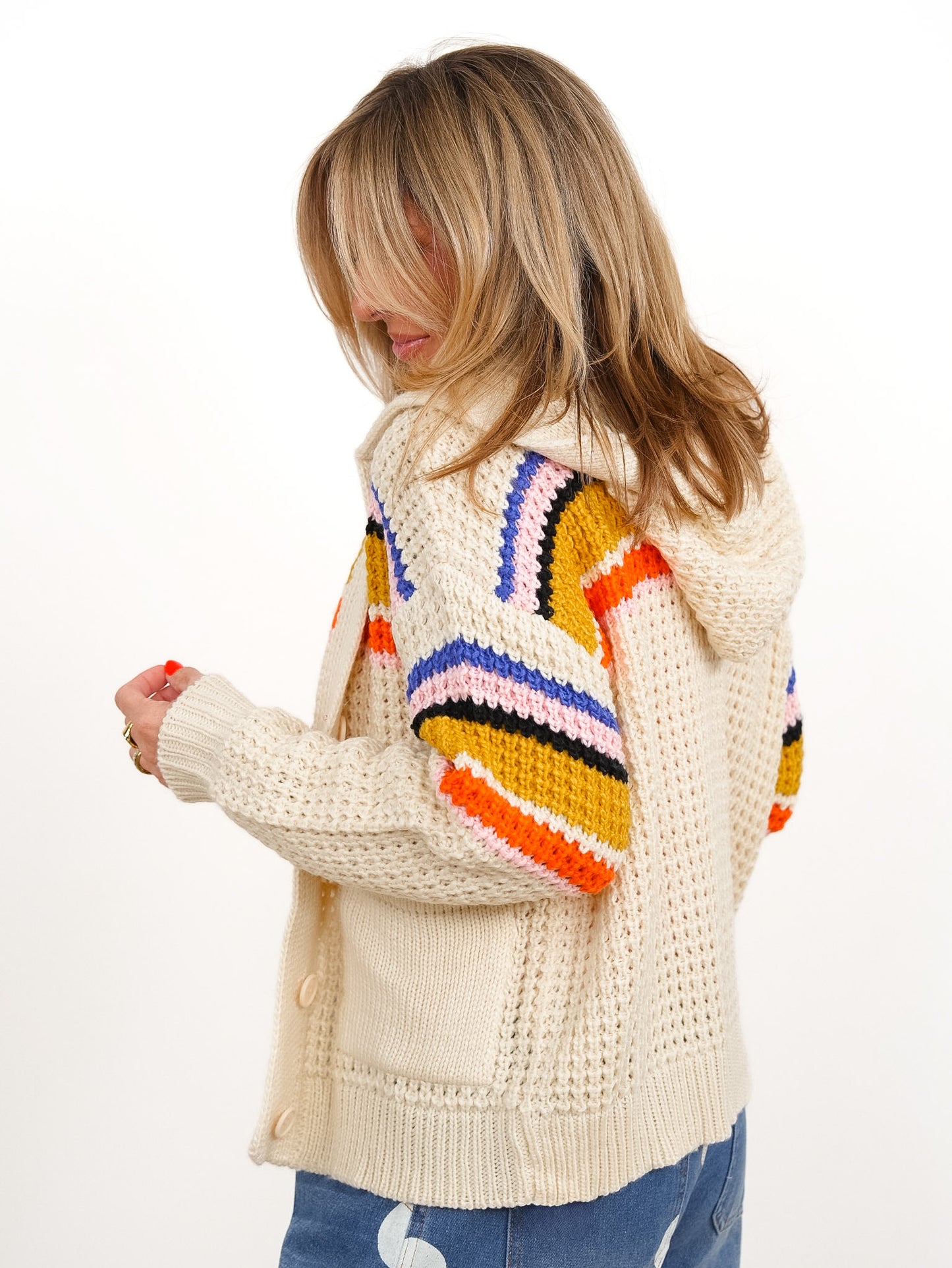 Knit Long Sleeve Button Down Cardigan