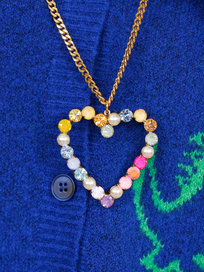 TOVA POP Crystal Heart Necklace