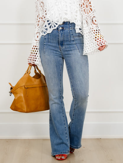 Light Wash High Waist Bootcut Jean