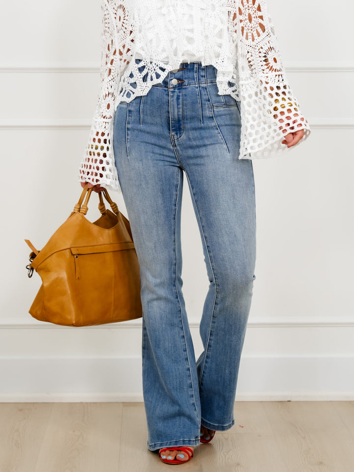 Light Wash High Waist Bootcut Jean