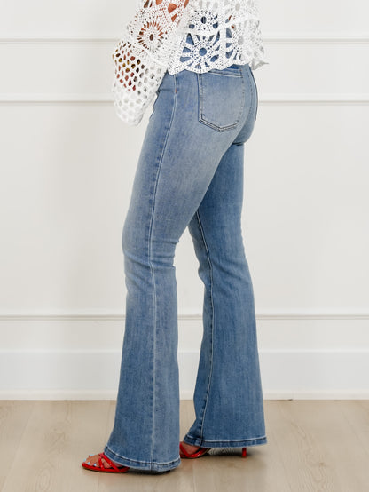 Light Wash High Waist Bootcut Jean