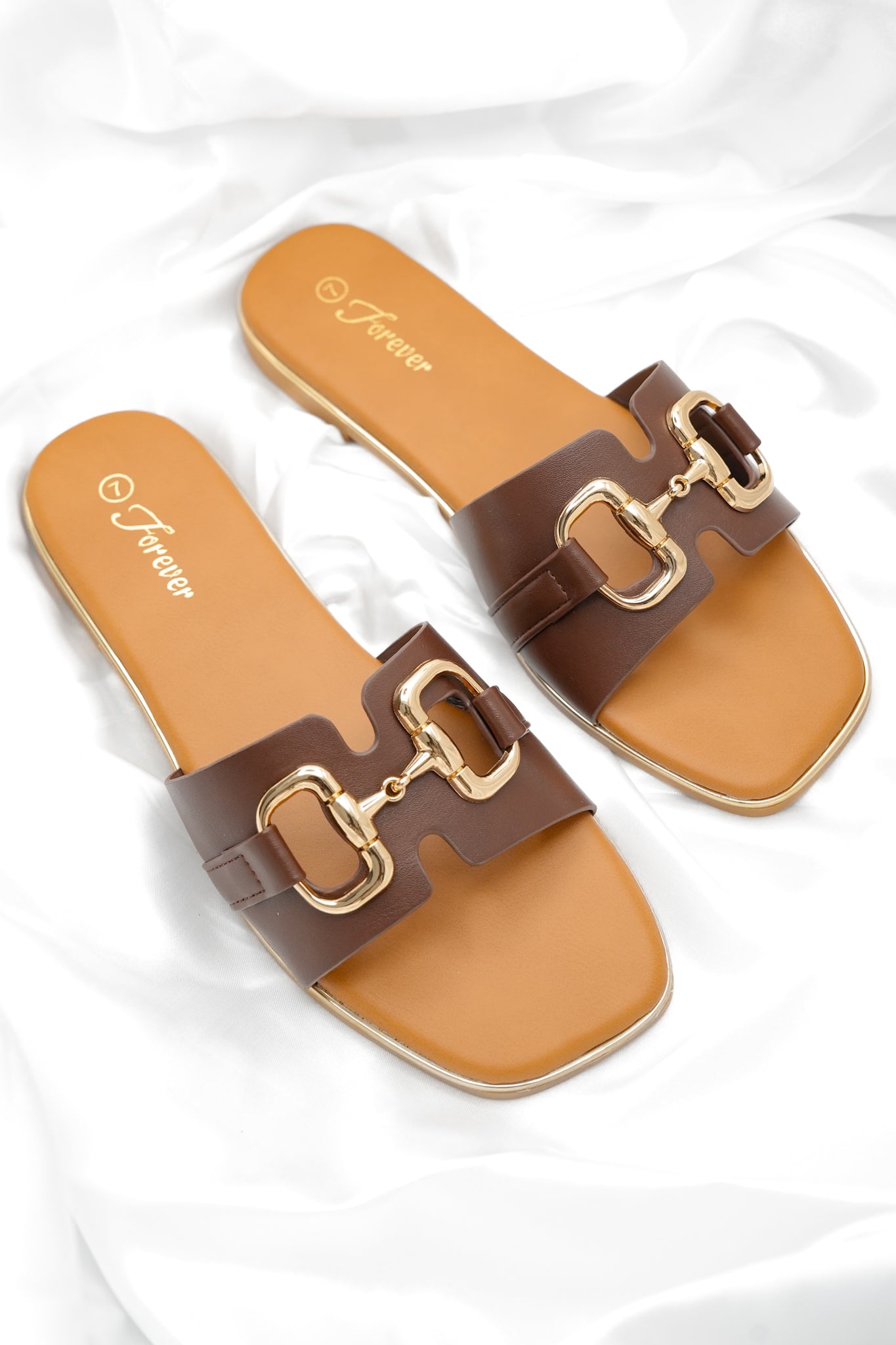 Sleek Vegan Leather Slide Sandal