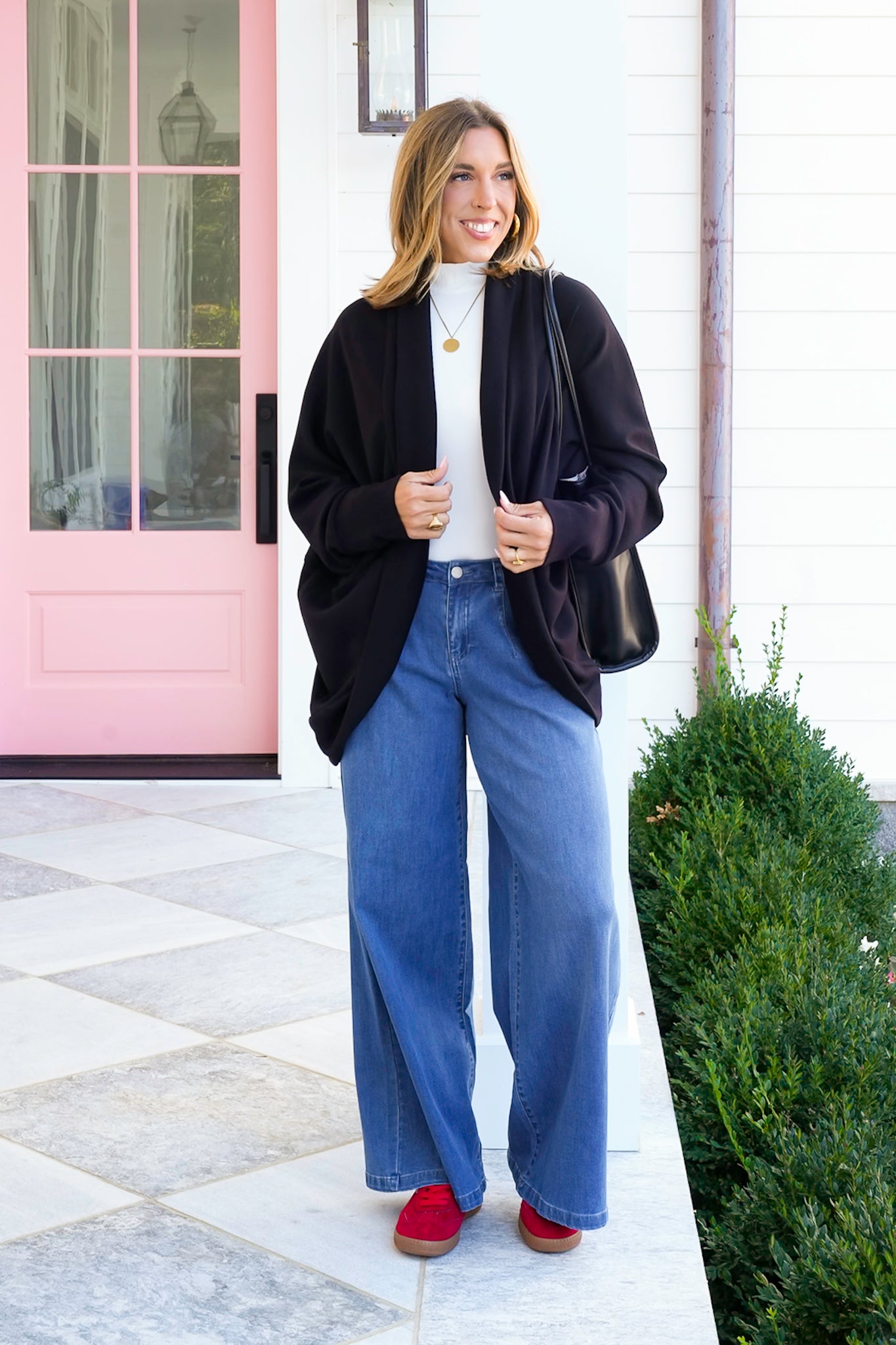 Plus/Reg Long Dolman Sleeve Shaw Cardigan