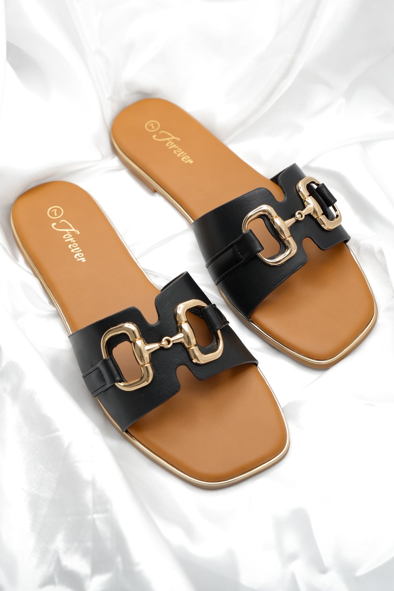 Sleek Vegan Leather Slide Sandal