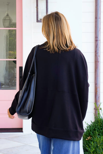 Plus/Reg Long Dolman Sleeve Shaw Cardigan