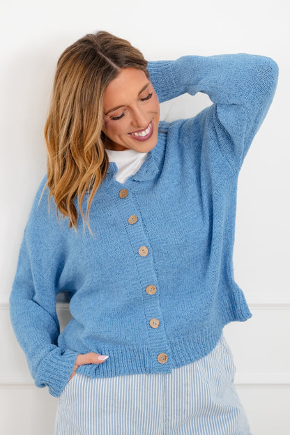Long Sleeve Button Down Cardigan
