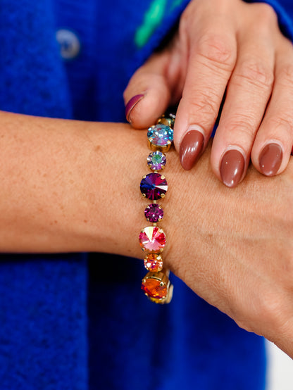 TOVA Jean Crystal Statement Link Bracelet