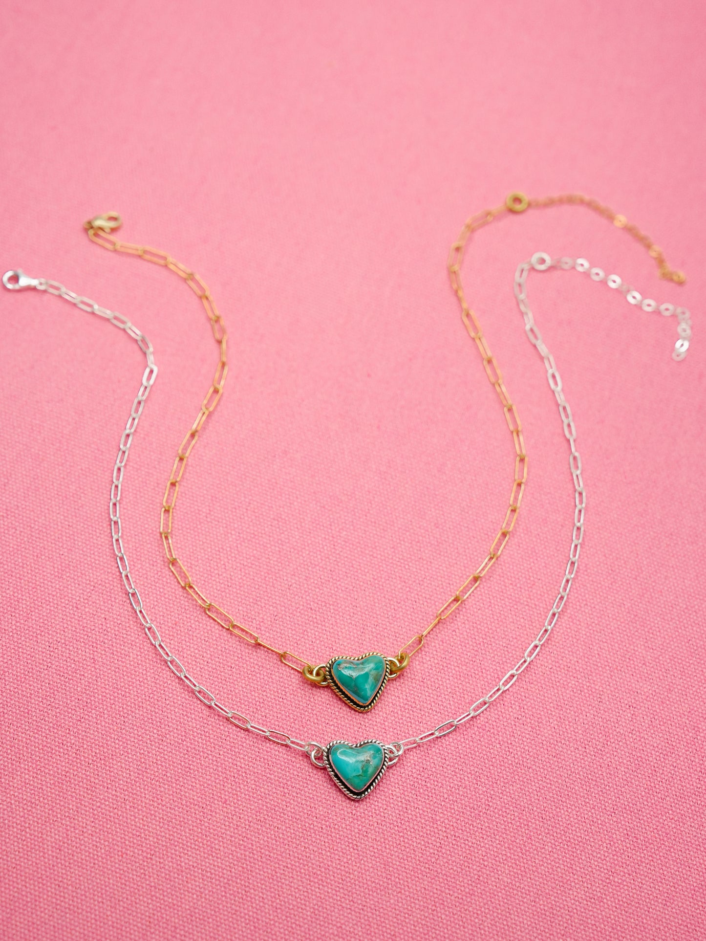 BOHO SOL Single Heart Stone Necklace