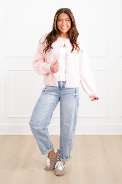 Knit Long Sleeve Button Down Cardigan