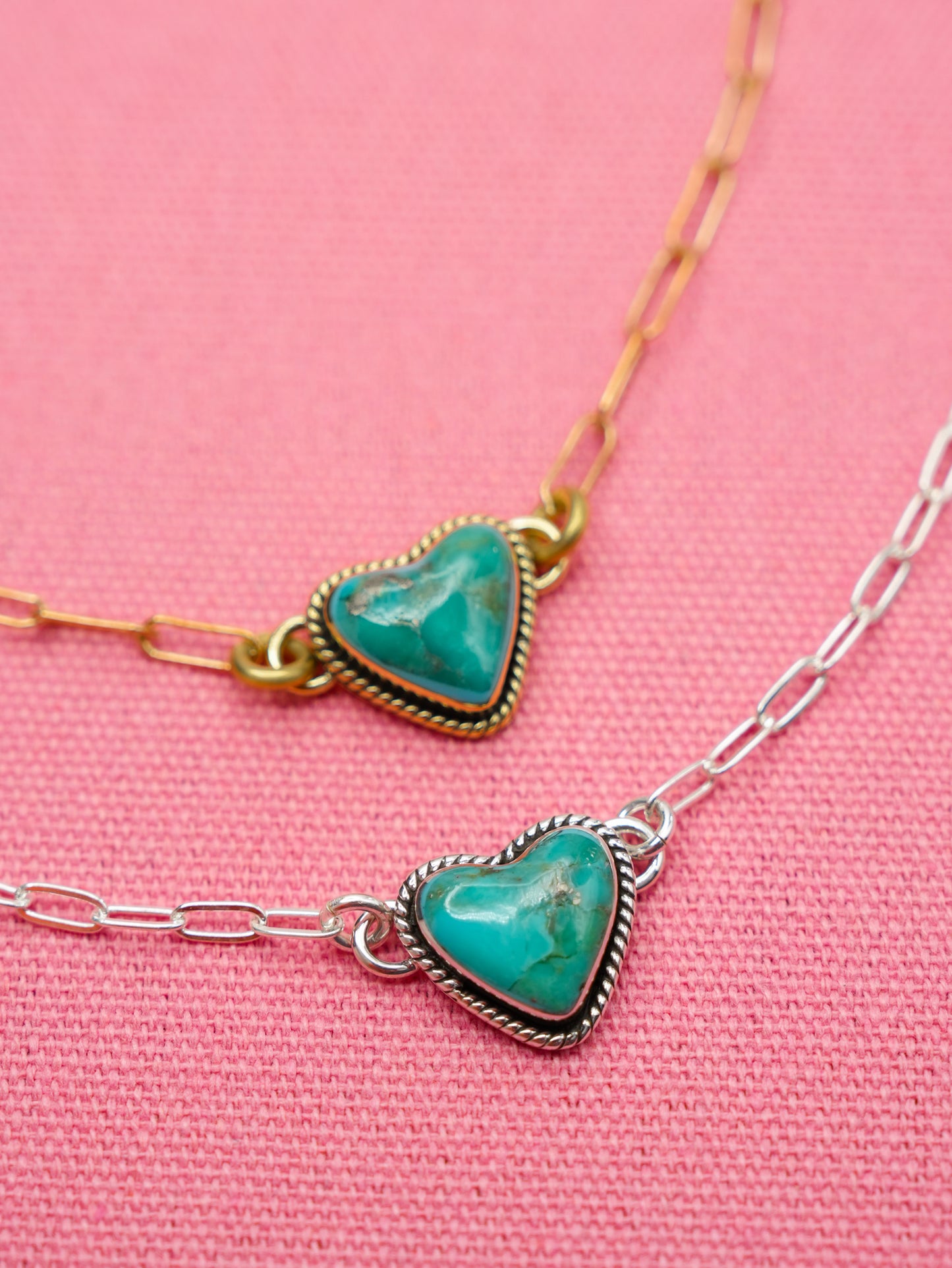 BOHO SOL Single Heart Stone Necklace