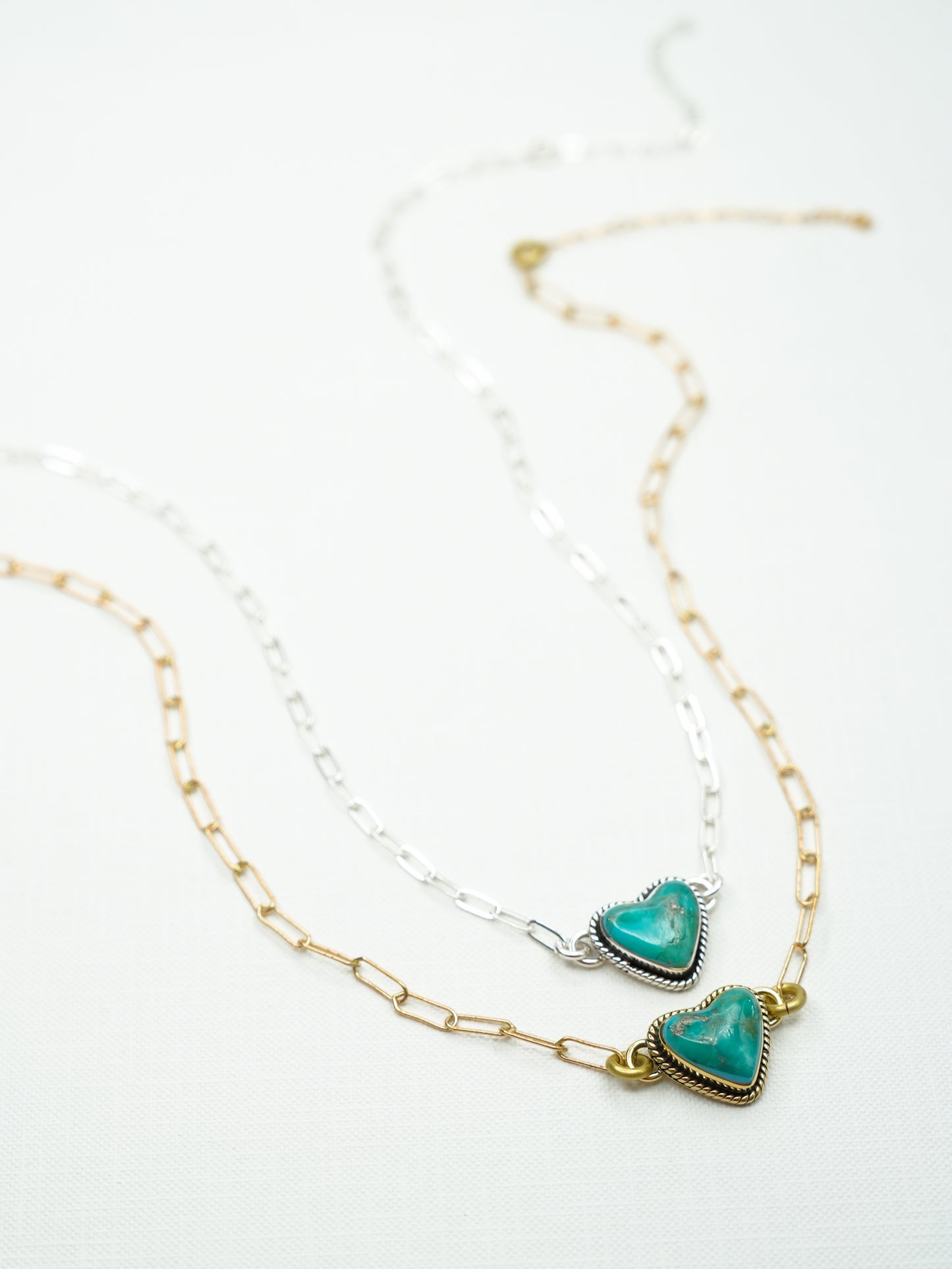 BOHO SOL Single Heart Stone Necklace