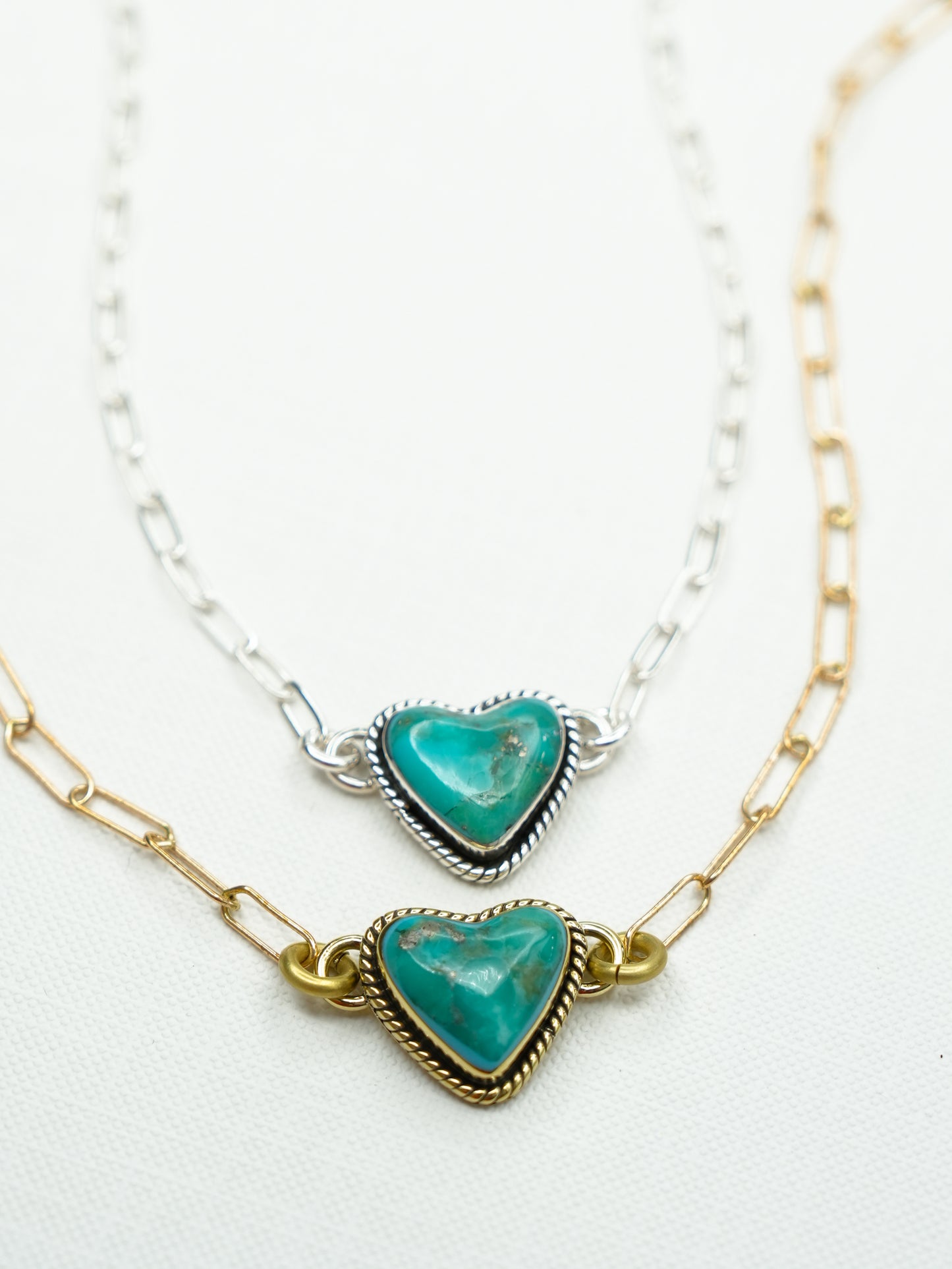 BOHO SOL Single Heart Stone Necklace