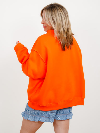 Long Sleeve Reversible Mock Neck Tennessee/TN Graphic Sweatshirt